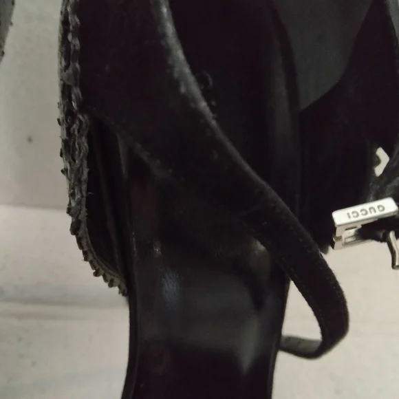 Gucci Black and Silver Women's Shoes - Picture 10 of 15